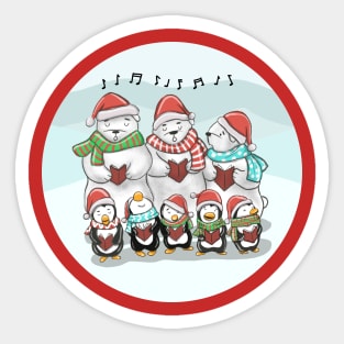 Christmas Caroling Sticker